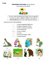 English Worksheet: Summer Camps (Part 2) - Hello Muddah, Hello Faddah 