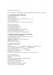 English worksheet: R&B song- 