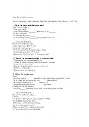 English Worksheet: R&B song- 
