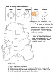 English Worksheet: weather