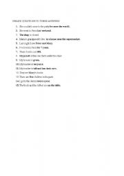 English worksheet: Questions (when? Where? Who? Which?)