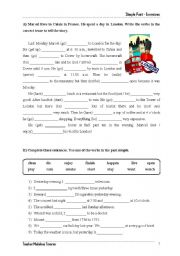 English Worksheet: Simple Past