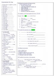 English Worksheet: Verb