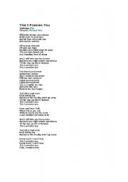 English Worksheet: Lyrics