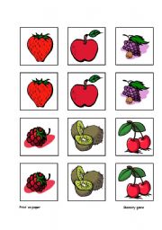 English worksheet: memory game