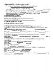 English Worksheet: Past Simple