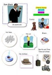 English Worksheet: Speaking Game The Town (Card 1 out of 12)