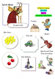 English Worksheet: Speaking Game The Town (Card 11 out of 12)