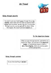 English Worksheet: Airport expressions ( 2 pages )