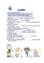 English Worksheet: TIME