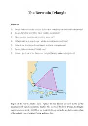 English Worksheet: The bermuda triangle