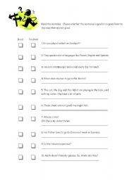 English Worksheet: Correct the mistakes