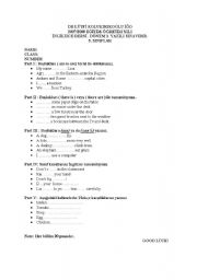 English Worksheet: numbers