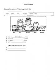 English Worksheet: Comparing people