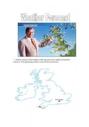 English Worksheet: Weather forecast 