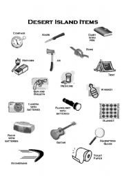 English Worksheet: Desert Island