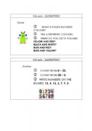 English Worksheet: oral exam card no. 1