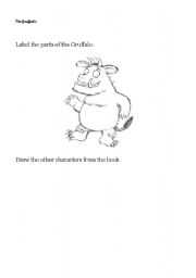 English Worksheet: The Gruffalo