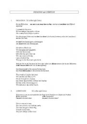 English worksheet: Negation and Question