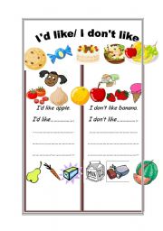 English Worksheet: food 