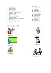 English worksheet: The city