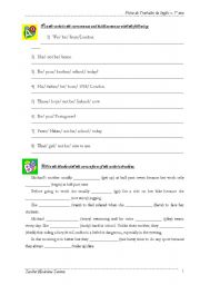 English Worksheet: Exercises Worksheet