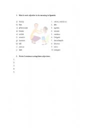 English Worksheet: Physical and personality descriptions