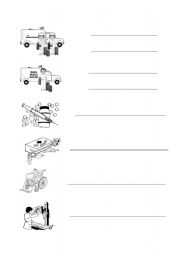 English worksheet: Emergency and Health