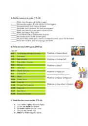 English worksheet: quiz