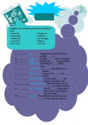 English Worksheet: phrasal verbs