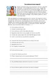 English Worksheet: Body image