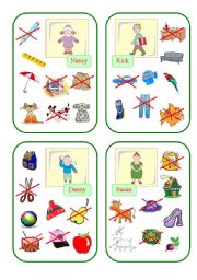 English Worksheet: Have got Cards (Part I)