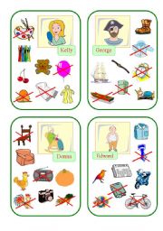 English Worksheet: Have got Cards (Part III)