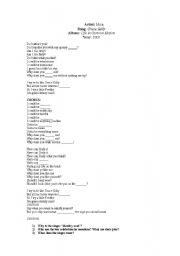 English Worksheet: Song: Mikas 