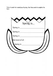 English Worksheet: Spring is here!