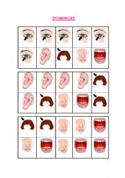 English Worksheet: DOMINOES