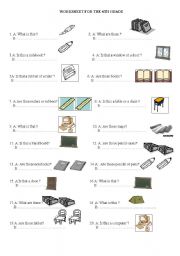 English Worksheet: School materials(This/that&these/those)