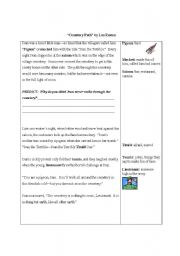 English worksheet: Cemetary Paths