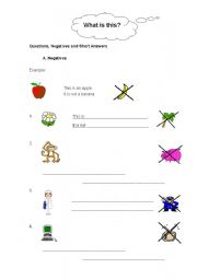 English worksheet: Present Simple: Negatives, questions and short answers 