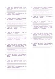 English Worksheet: transformation to practice third person singular