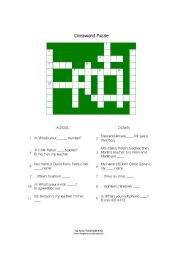 English Worksheet: possesive adjectives