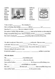 English Worksheet: Birthday