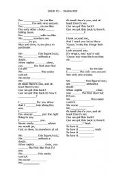 English Worksheet: Used to (song)-Daughtry