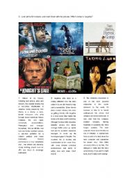 English Worksheet: cinema