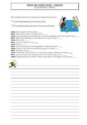 English Worksheet: Asking and giving advice - dialogue