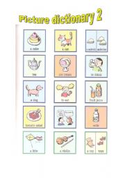 English Worksheet: PICTURE DICTIONARY 2