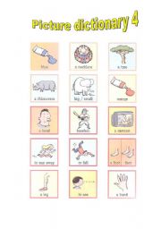English Worksheet: PICTURE DICTIONARY 4