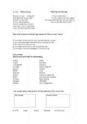 English worksheet: present perfect & past simple. false friends. for & since