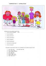 English Worksheet: comparative&superlative