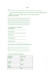 English Worksheet: exam children